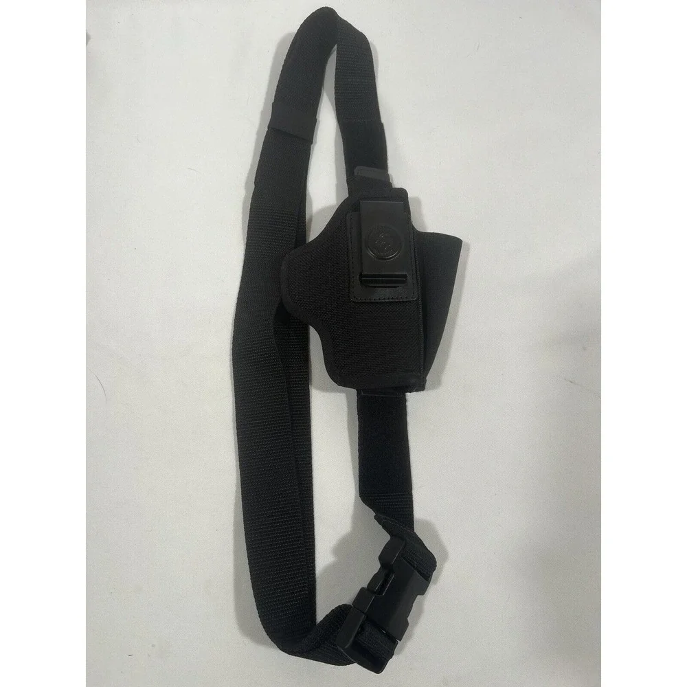 DeSantis Left Hand Holster Black Nylon Cordura Gun Holster Strap Concealed Carry